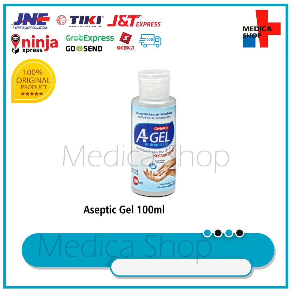 aseptic gel onemed 100ml handsanitizer original