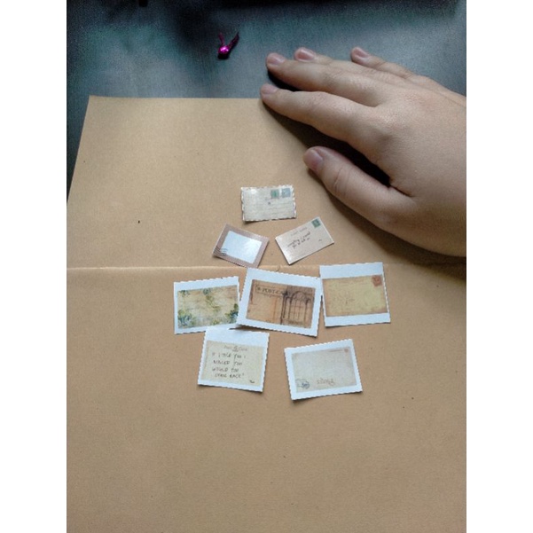 

Stiker mail Post Card Mini vintage
