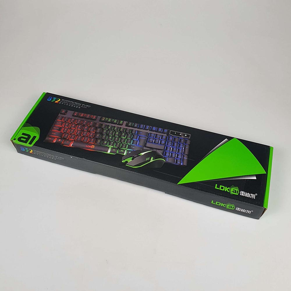 Gaming Keyboard LED with Mouse LDKAI 832