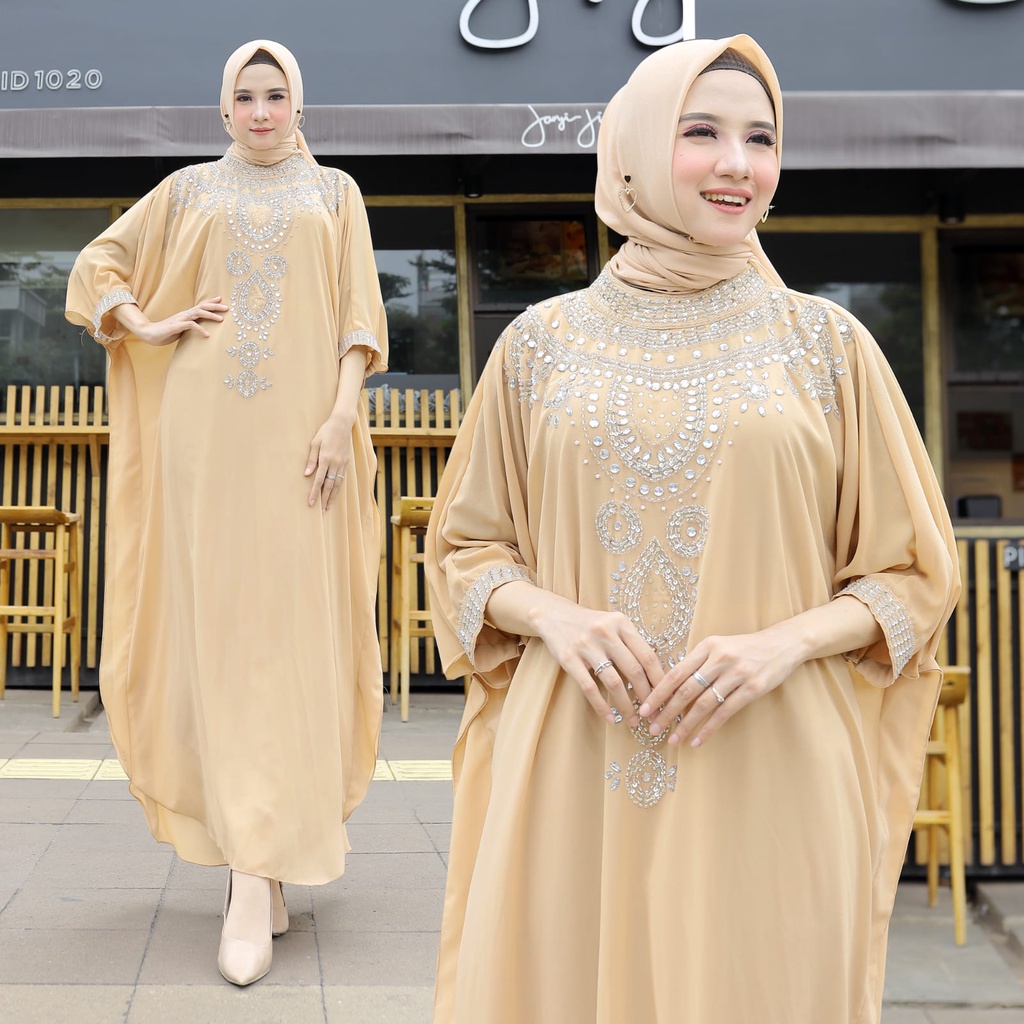 HOPYLOVY - Kaftan Wanita Payet Terbaru Warda