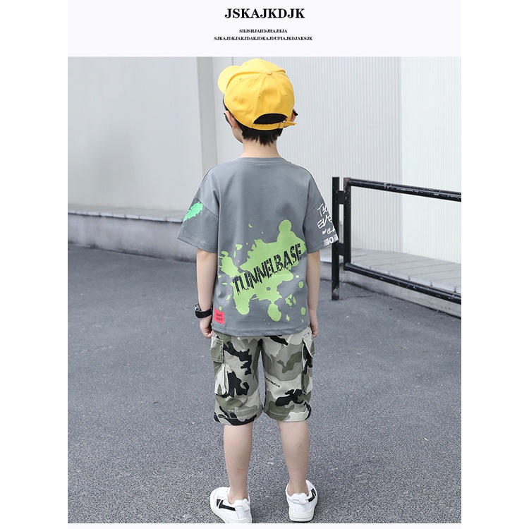 Baju Anak Laki Laki Setelan Remaja Fashion Boyset  Army JITSU Teenager Korean Style Import-2