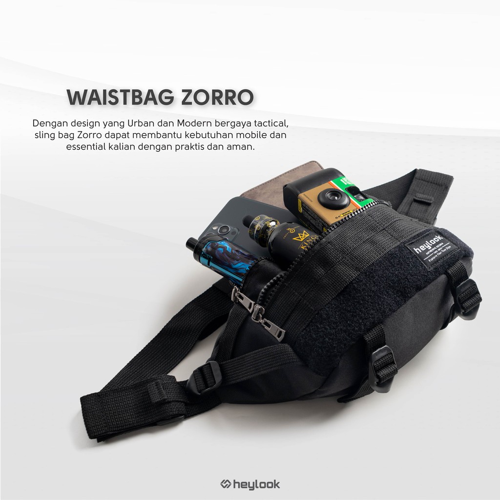 HEYLOOK Project - Tas Selempang Pria ZORRO Tas Pria Distro Tas Slempang Murah Sling Bag