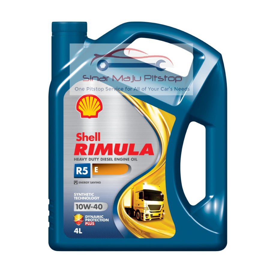 Oli INNOVA FORTUNER PAJERO HILUX ISUZU DIESEL - SHELL RIMULA R5 E 10W-40 SYNTHETIC DIESEL OIL ASLI