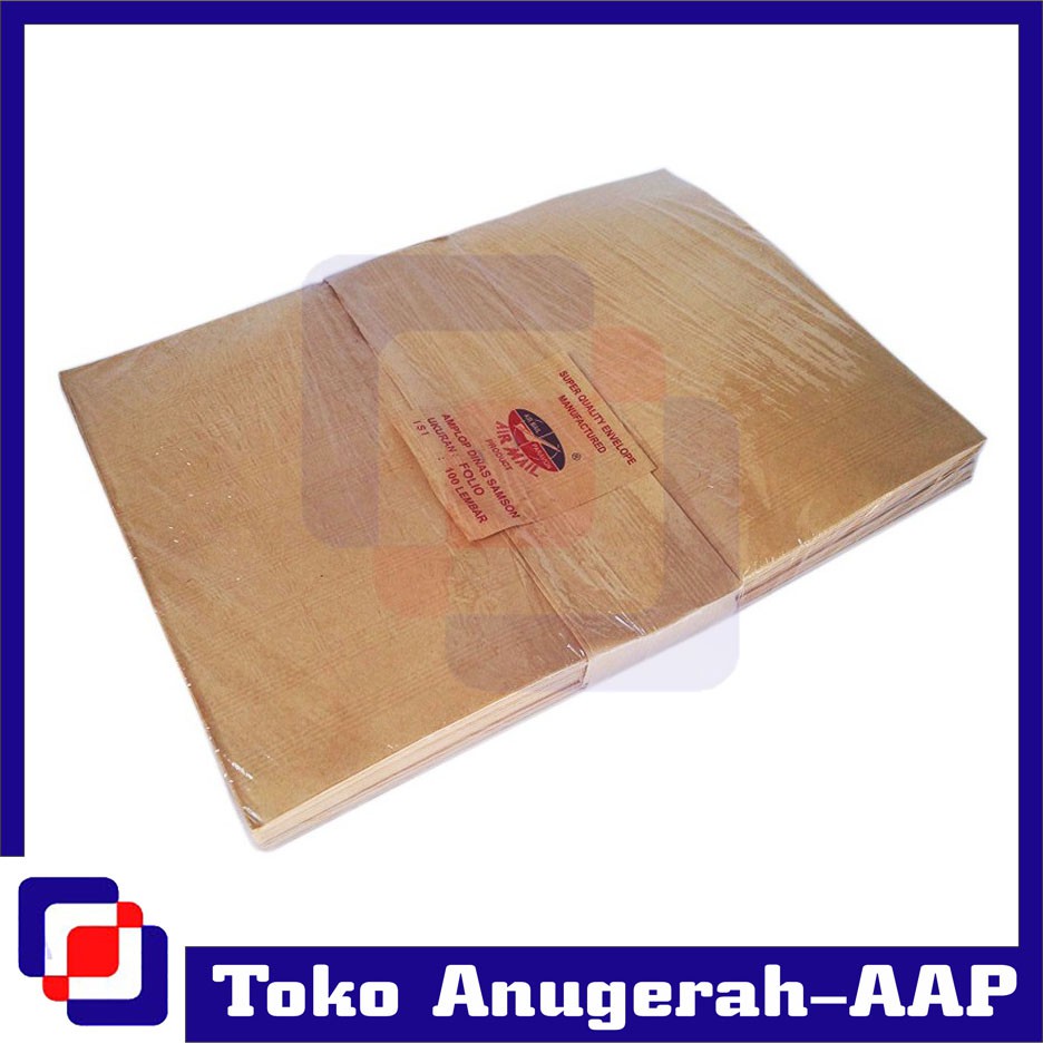 

Amplop Coklat Folio Airmail