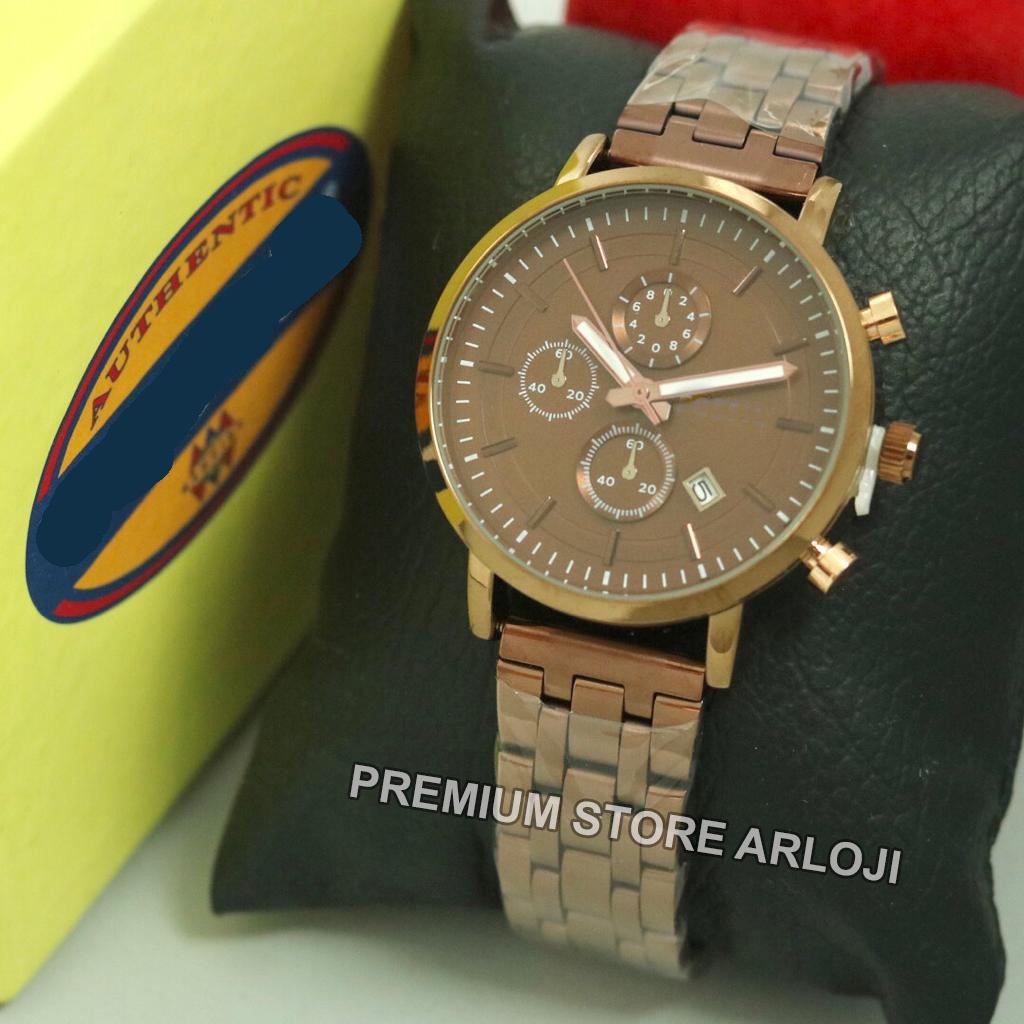 Grosiran Jam Tangan Pria Wanita Psa I6-39100 Analog Tali Rantai Tanggal Aktif Chrono Variasi Original Garansi 6 Bulan Free Box Exclusive &amp; Baterai Cadangan (COD)