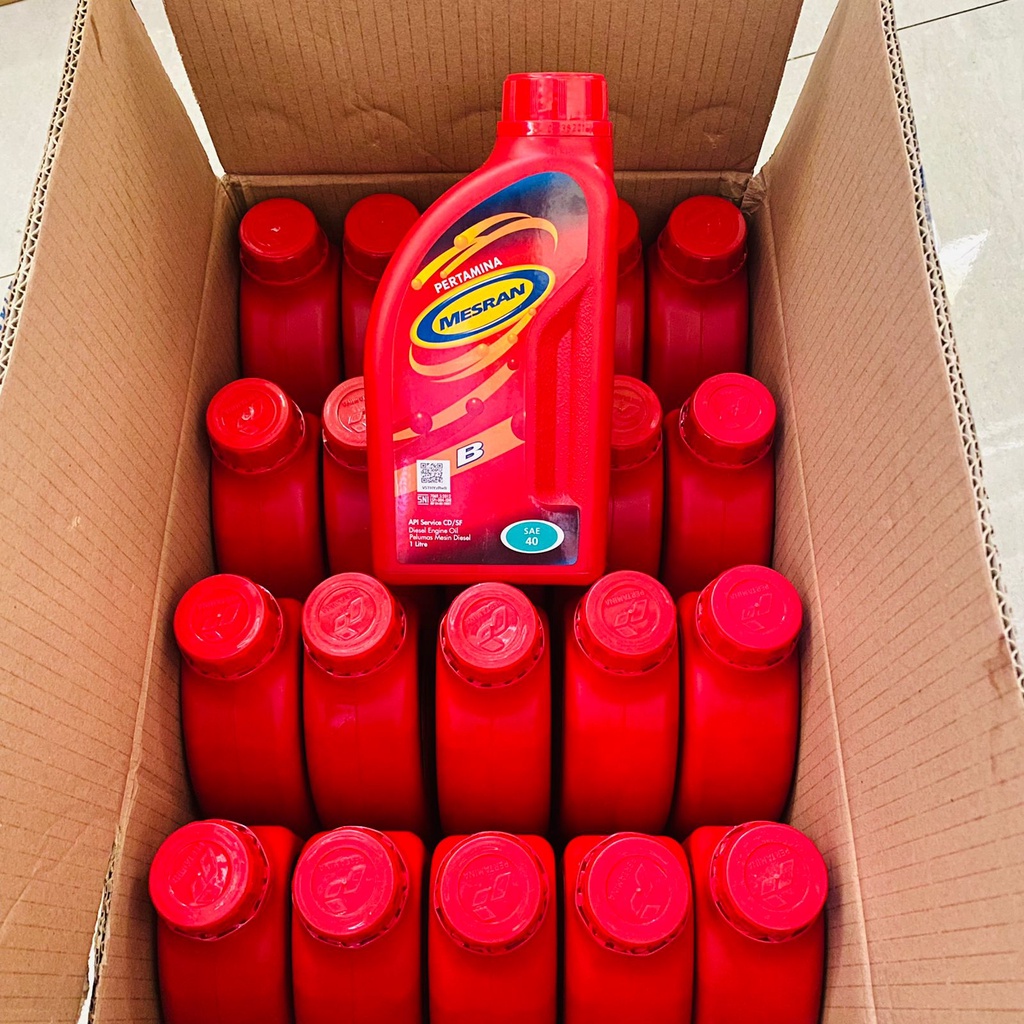 OLI MESIN DIESEL OLI MESRAN B 40 1LITER OLI PERTAMINA