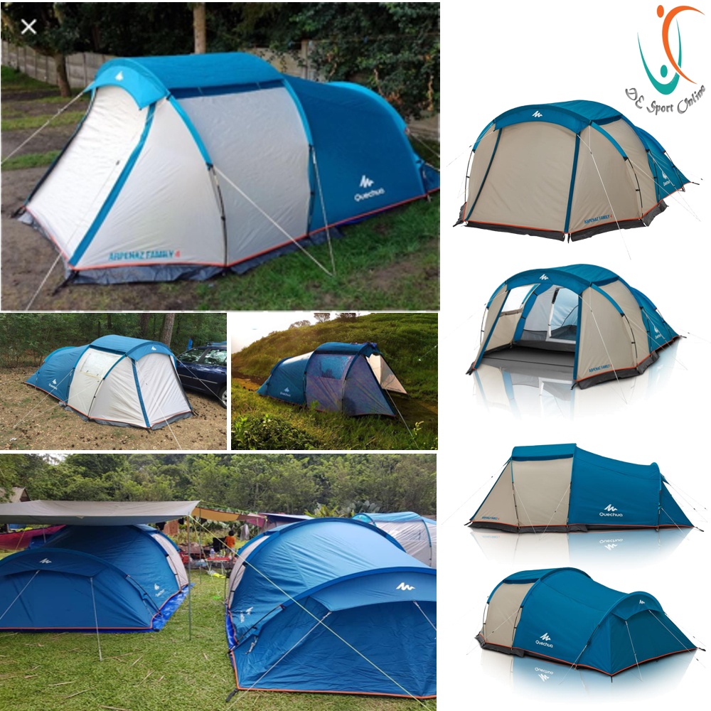 TENDA CAMPING QUECHUA ARPENAZ 4 PRODUK IMPORT TENDA ARPENAZ 4.0 FAMILY CAMPING ORIGINAL QUECHUA