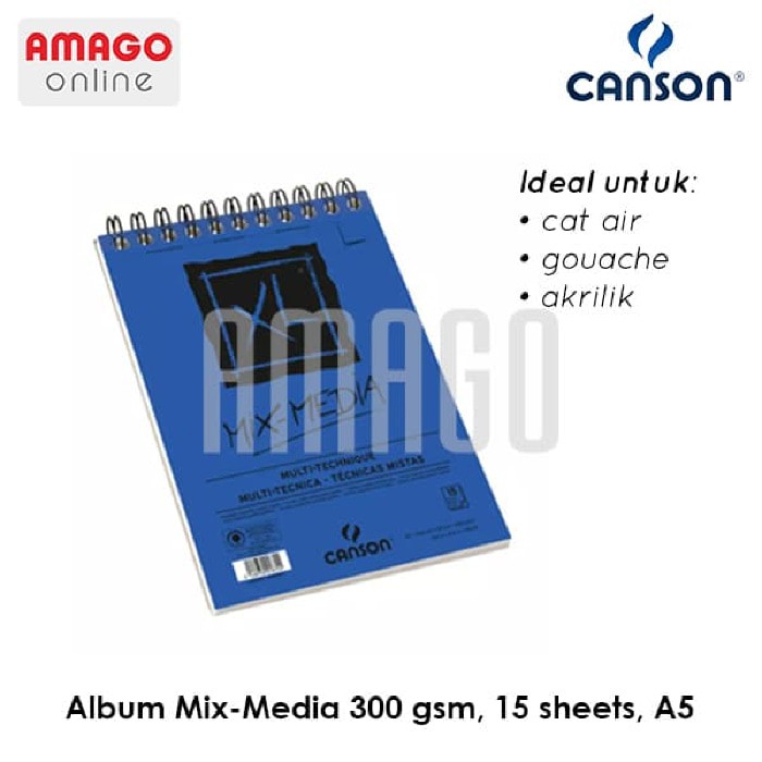 

CANSON XL - Mix Media - 15 sheets - A5 - 300g (Album) - 200001872