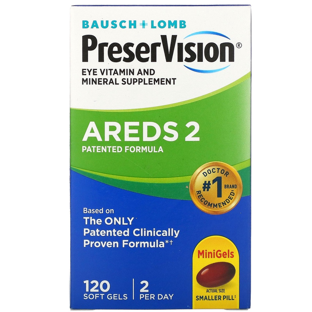 Bausch + Lomb PreserVision AREDS 2 60 - 90 - 120 - 210 Softgels