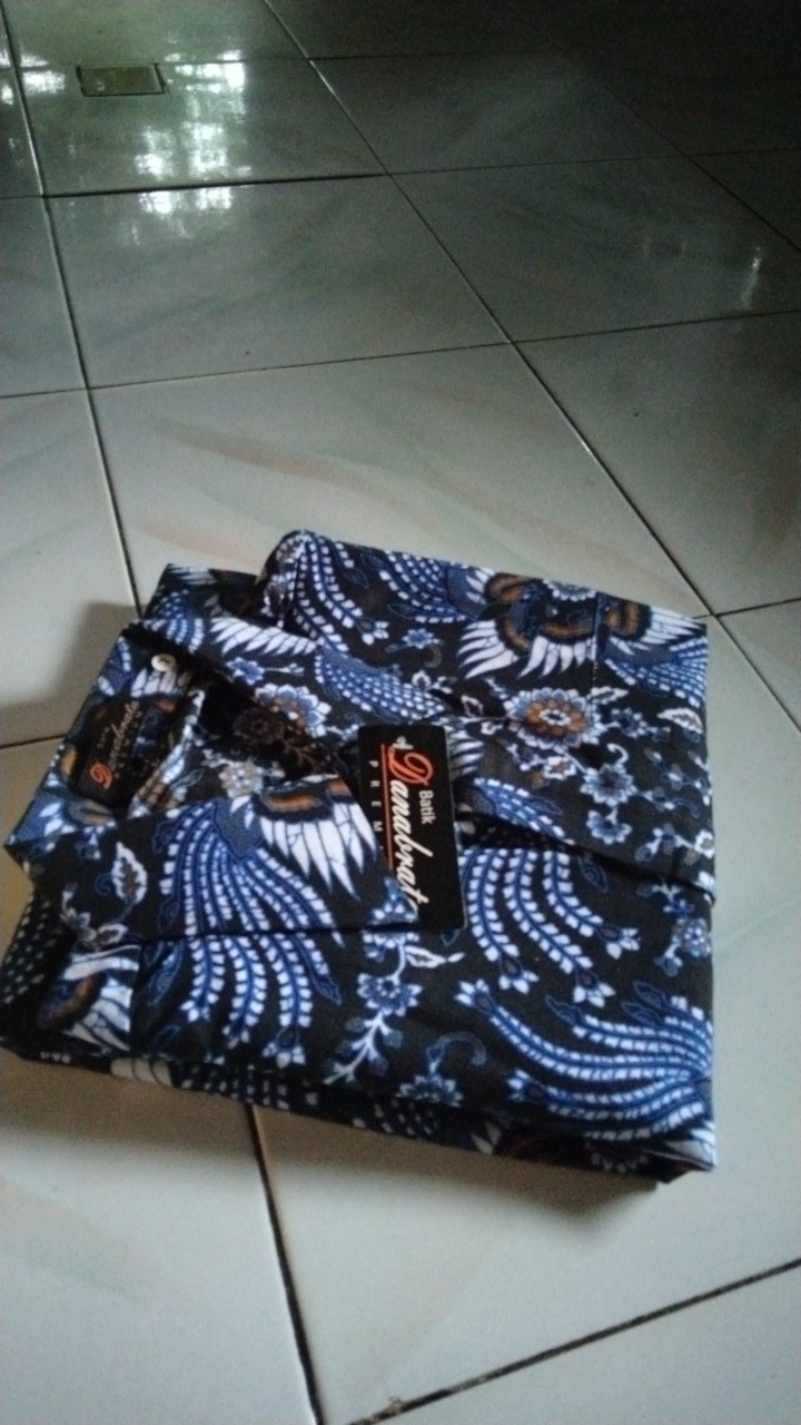 Bisa Cod Batik Danabrata Kemeja Batik Pria Lengan Panjang Motif Sayap Jagad Kode 035 Size M L Xl Xxl