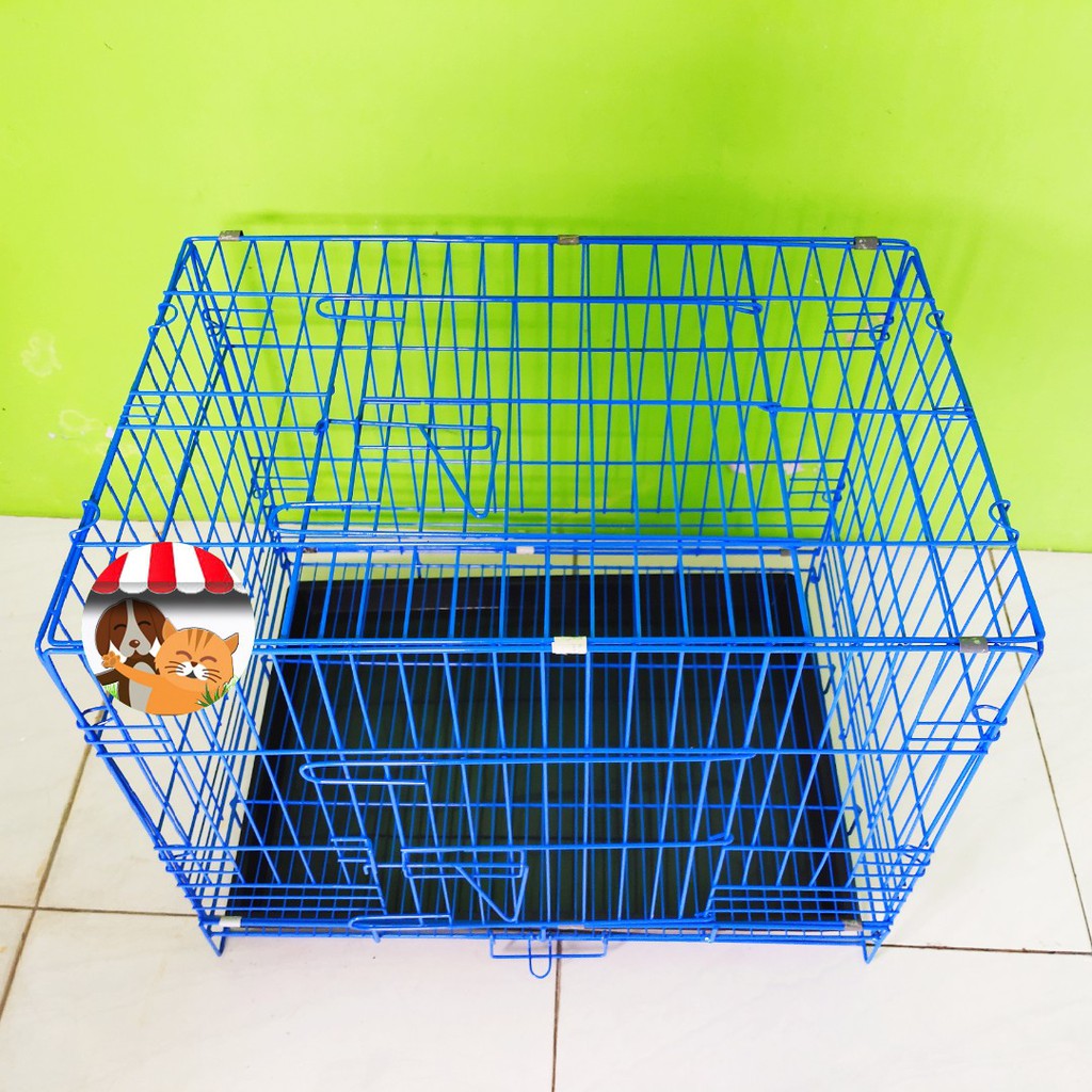 Kandang Lipat besi untuk anjing kucing burung ukuran 60cm