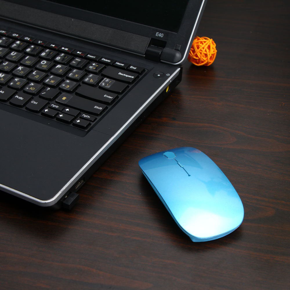 Mouse Slim Bluetooth Wireless Magic Optical 4D Laptop / PC Windows / Support Semua Windows