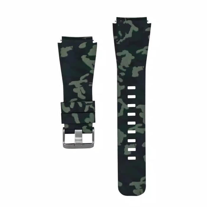 Strap Tali Jam 22mm Silicon CAMO Samsung Galaxy watch 46mm Gear S3 Galaxy watch 3 45mm Xiaomi Mi watch S1 Active Huawei Gt 2 3 46mm 2e GS PRO 2e Amazfit Pace Stratos Gtr 47mm GTR 2 3 Haylou Ls05 smartwatch