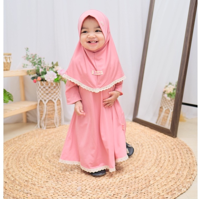 HONEYBLOSSOM gamis bayi perempuan 0 6 bulan polos / gamis bayi alesha series