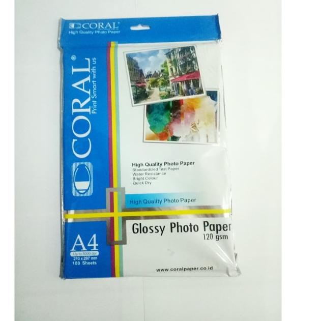

KERTAS FOTO CORAL GLOSSY A4 120g
