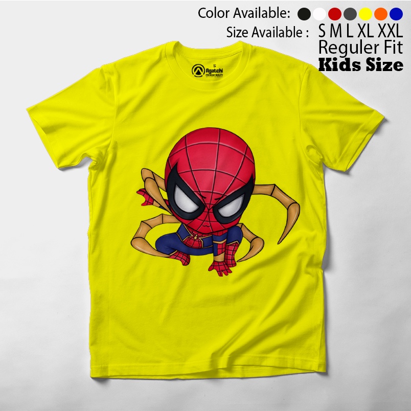 Baju Anak / Kaos Atasan Anak / Kids T Shirt Baby Marvel Chibi Kawaii Spiderman