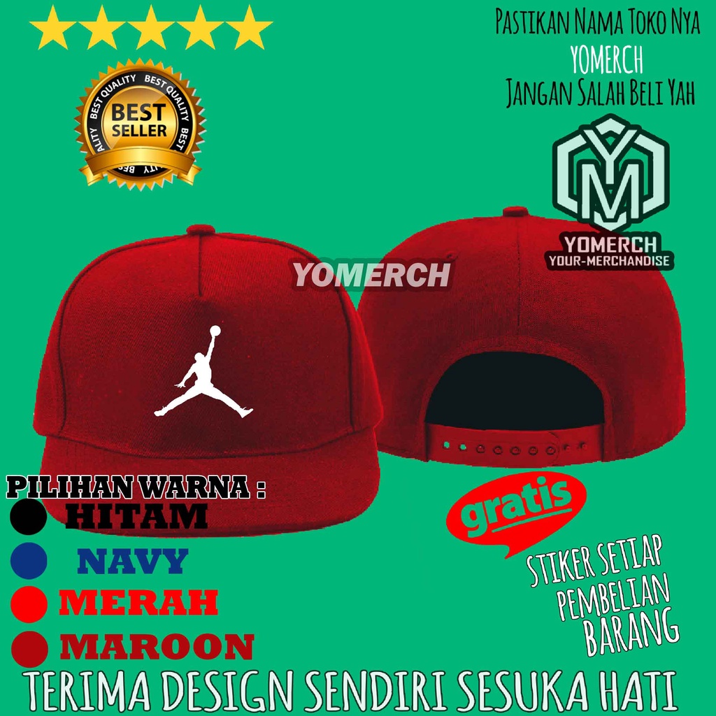 KEREN Topi Snapback MICHAEL JORDAN NIKE JORDAN Best Seller Pria Wanita Yomerch