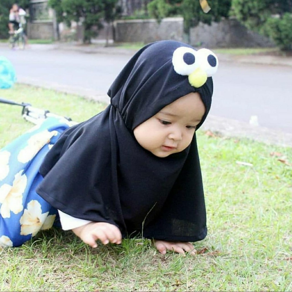 Jilbab Anak Elmo Emoticon / Jilbab Anak Murah / Hijab Anak Karakter Elmo