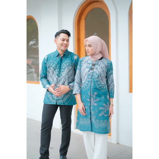 ATASAN BATIK COUPLE MODERN LARASATI CHINESE LOOK || ATASAN KERJA || M-L-XL-XXL-3L