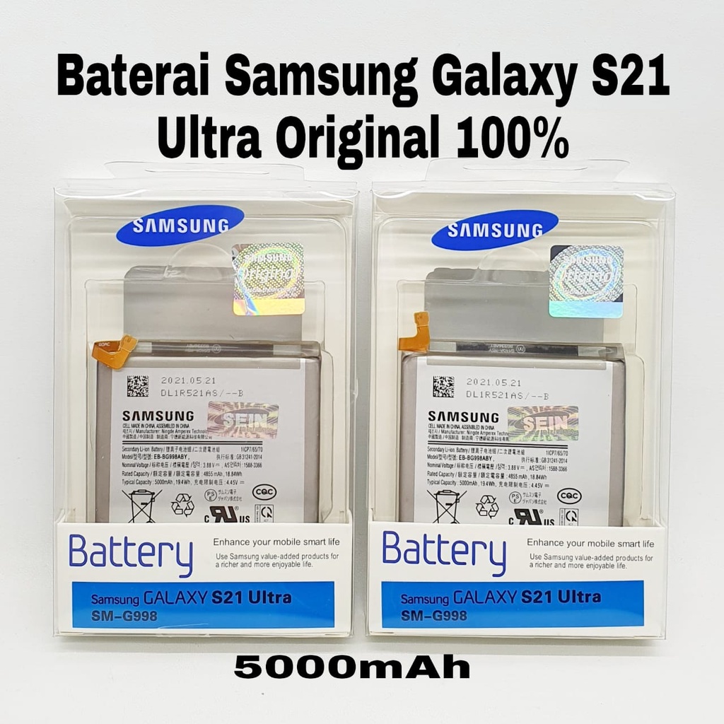 Baterai Samsung Galaxy S21 Ultra / G998 EB-BG998ABY Original 100%