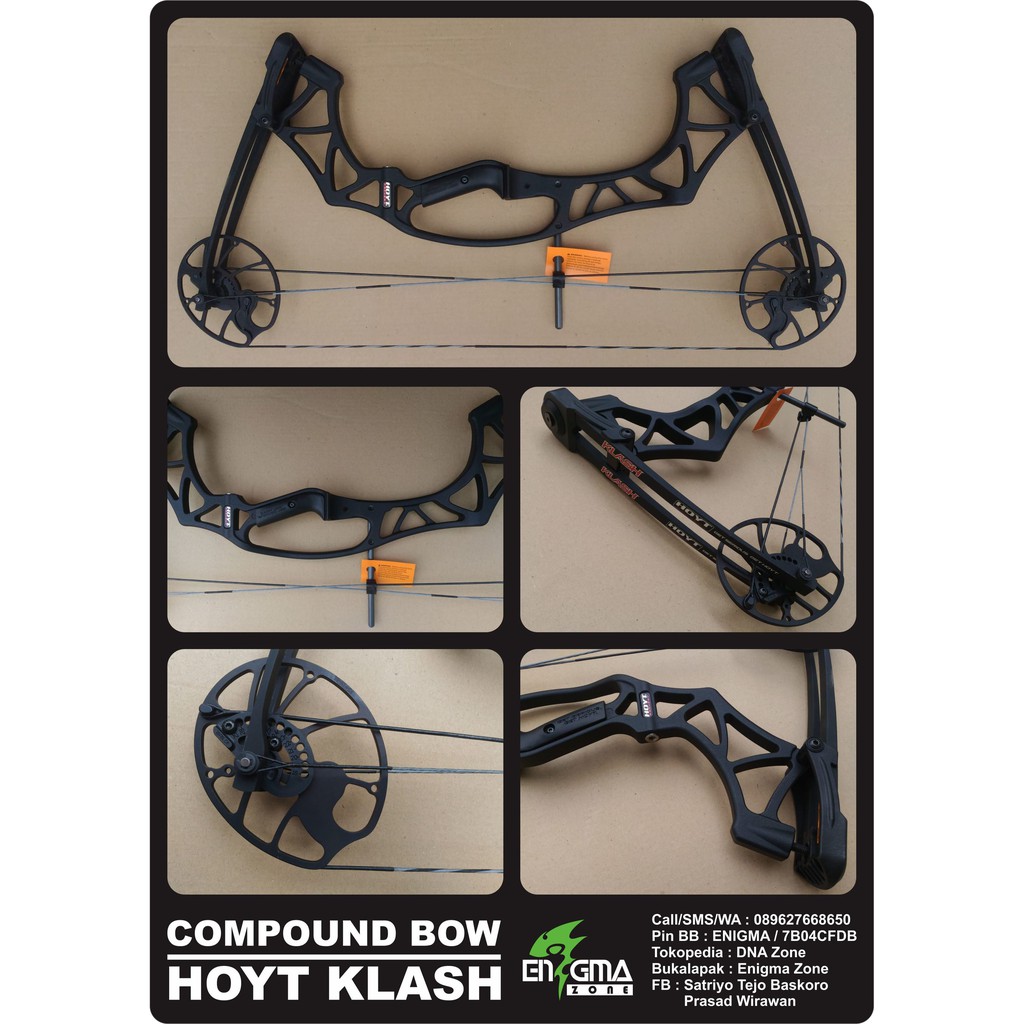 Compound Bow HOYT Klash, Busur, Panah, Panahan, Archery, EnigmaZone