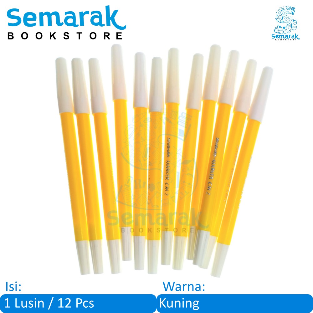 

Standard Marker CM 2 Spidol - Kuning [1 Lusin / 12 Pcs]