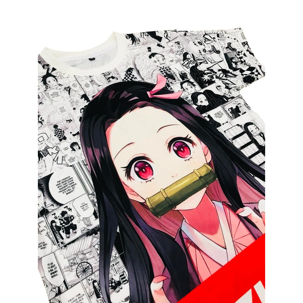 Tshirt Nezuko Kamado Fullprint Anime Demon Slayer