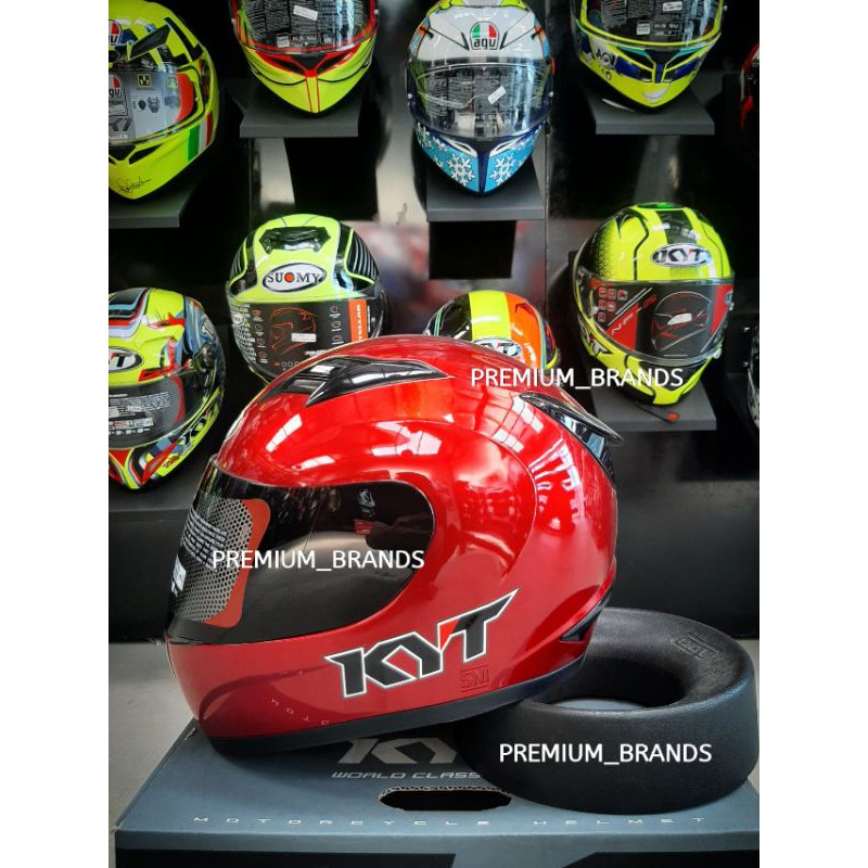 KYT R10 SOLID RED MAROON