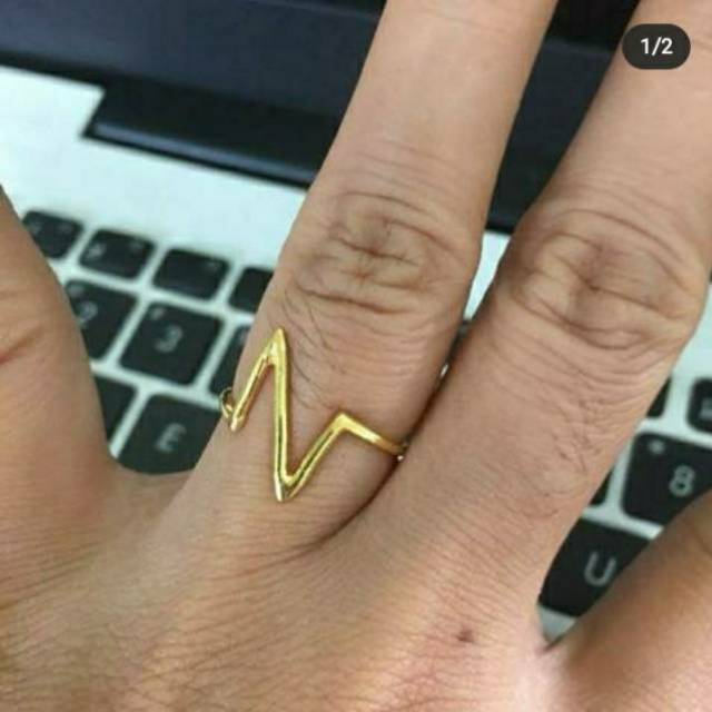 Cincin N Mas LM Asli 24K. Kadar 999,9%.
