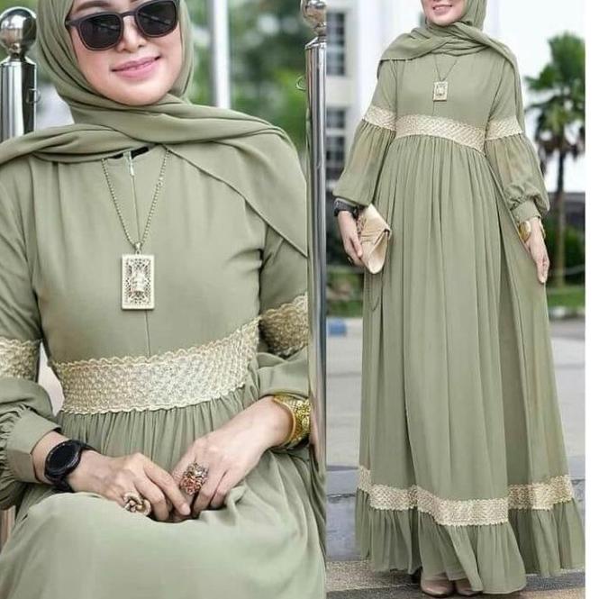 (BOOMING) GAMIS DANIK MAXY CERUTY BABIDOLL POLOS PREMIUM RENDA BUSUI TERBARU