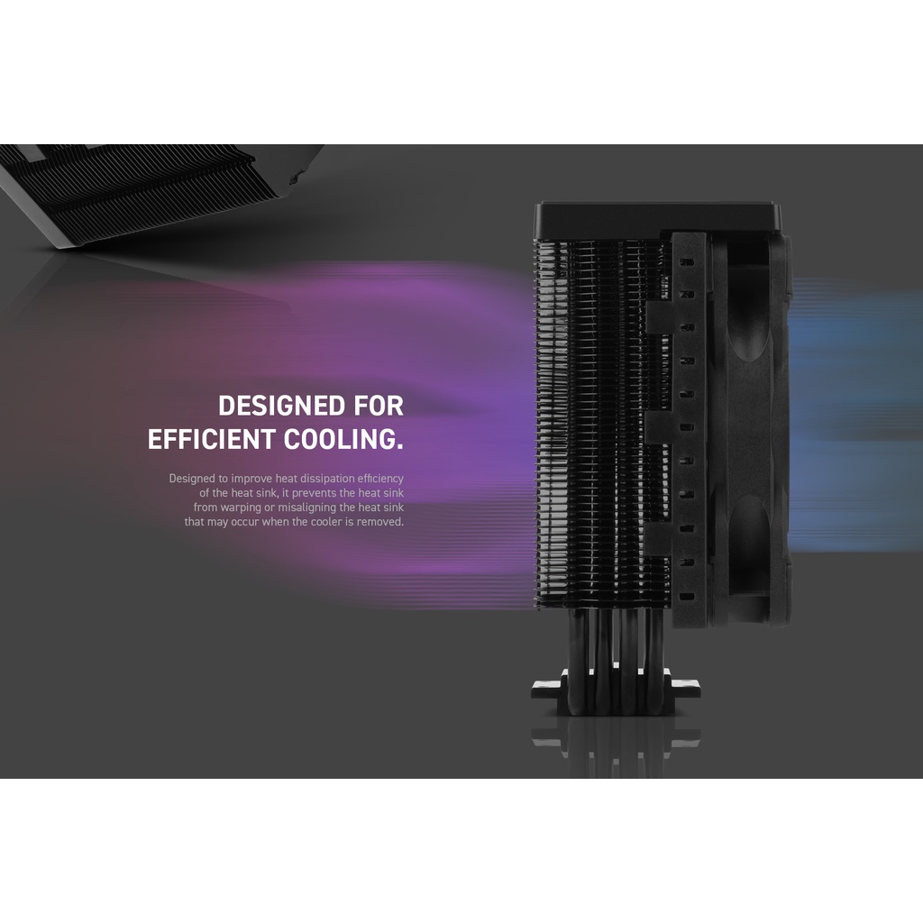 ABKO COOLSTORM T408B | 1 FAN RGB + LED Panel | CPU Cooler Abkoncore