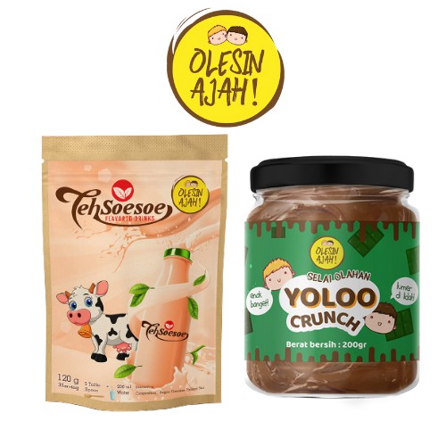 

Promo OlesinAjah Selai Yoloo 200Gr + Teh SoeSoe Premium Flavoured Drink - 120G