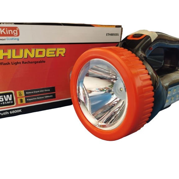 SENTER LED LAMPU EMERGENCY THUNDER 8850 DL - ECOKING