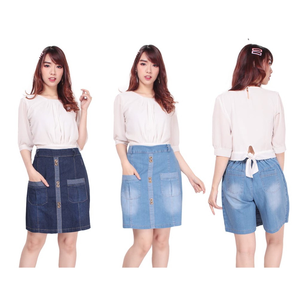 SB Collection Celana Pendek Kerina Jumbo Hotpants Jeans Wanita