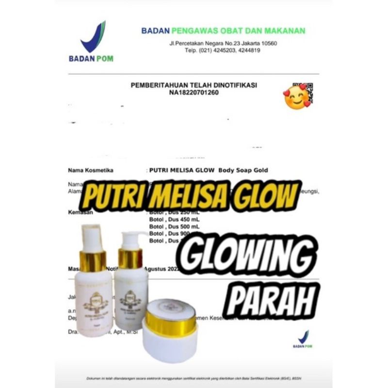 Putri melisa glow /skincare putri melisa