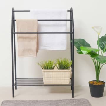 Rak Jemuran Gantungan Handuk Baju Besi Kokoh Towel Stand