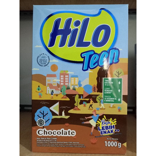 

Hilo TEEN Rasa Coklat/Vanila 750gr 750 gram 1000gr 1000 gram