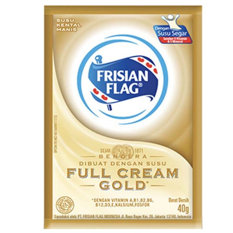 

Frisian Flag Susu Kental Manis Gold 6 Sachet x 40gr