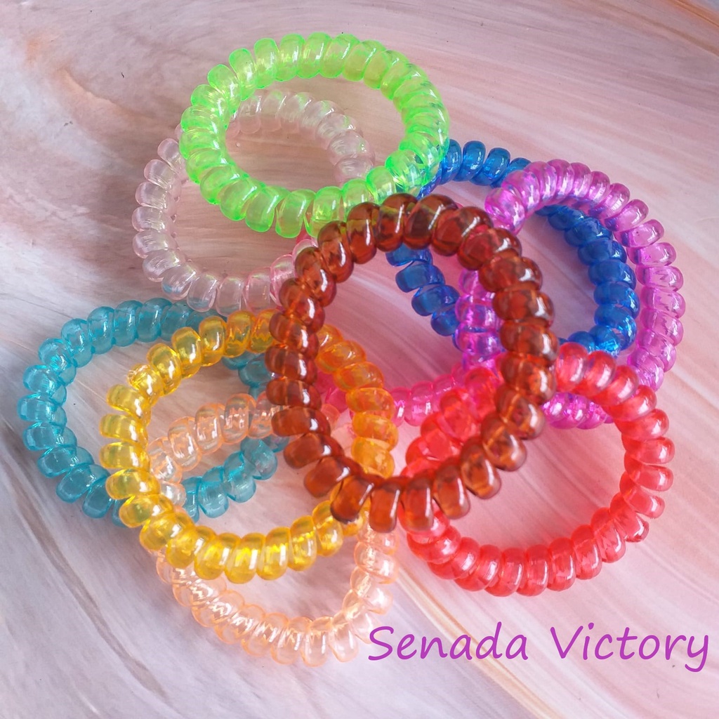 Senada Victory Ikat rambut kabel Warna Warni Kunciran Rambut Telpon SVI001