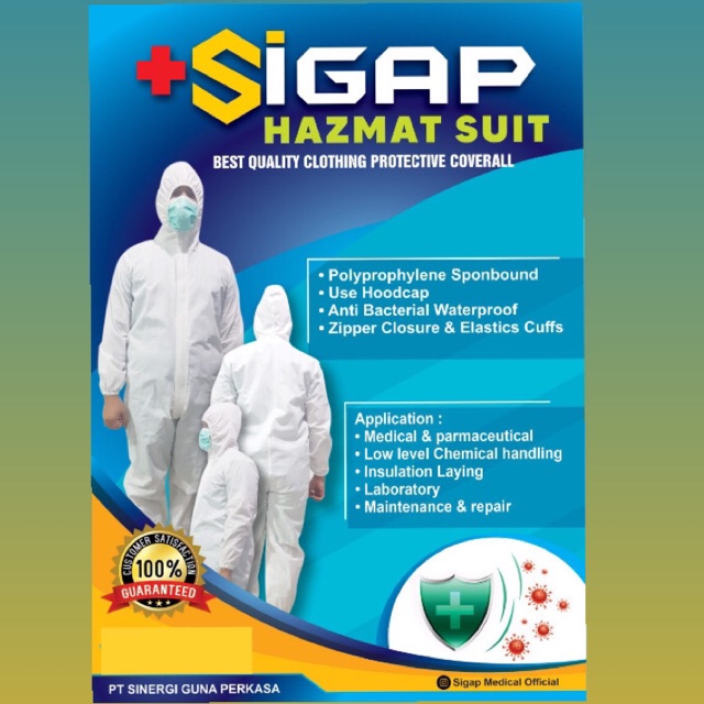 Baju APD Hazmat Suit Baju Hazmat SIGAP APD