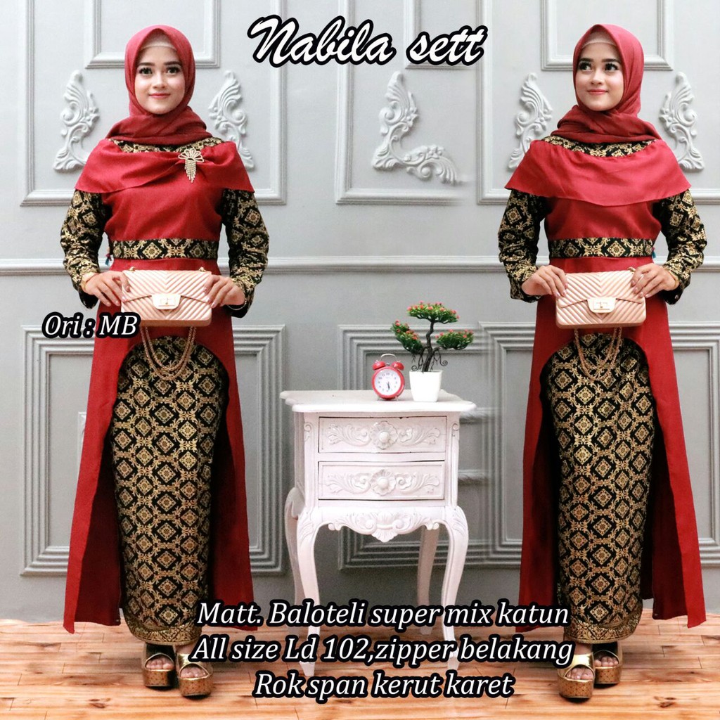 GROSIR BATIK NABILA SET