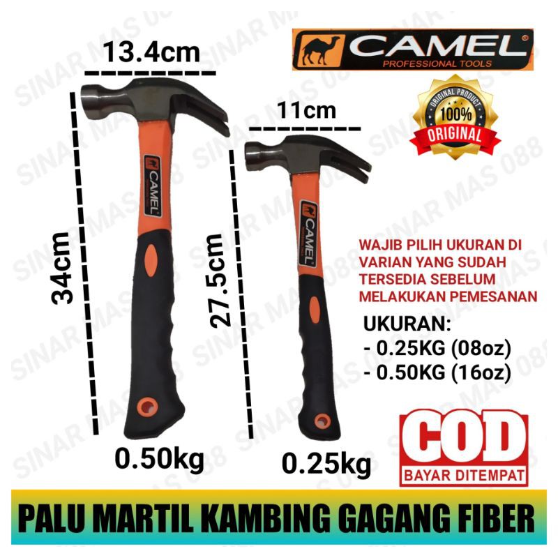 PALU TUKANG  CAMEL FIBER - PALU KAMBING - MARTIL BESI - PALU PAKU - PALU TUKANG - PALU BANGUNAN