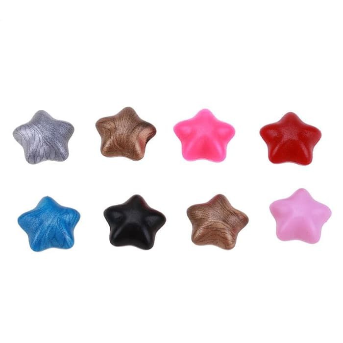 Five-point Star Vintage Sealing Wax Beads - Solid Color (10pcs)