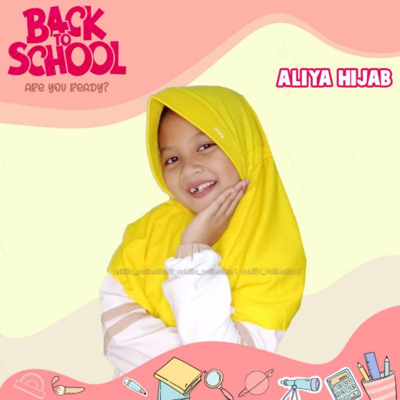 (Bisa cod)KERUDUNG ANAK SEKOLAH TK - 1 SD (UK.S) MODEL LX /Rabbani kw