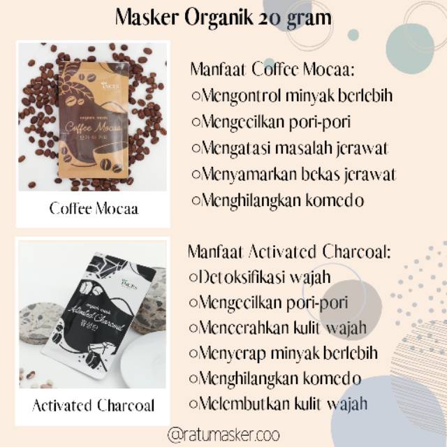 (20 GRAM) MASKER ORGANIK BUBUK BY INCES FACEMASK ORGANIC