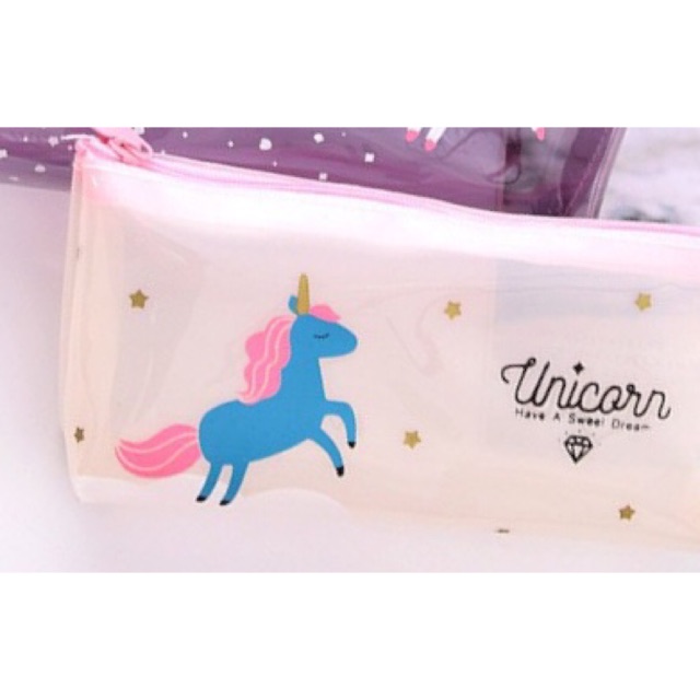 

Kotak pensil putih unicorn/ pencil case