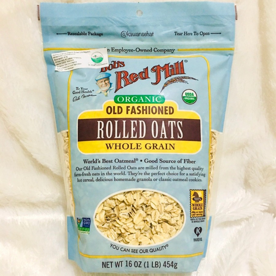 

Bob's Red Mill Organic Old Fashioned Rolled Oats Whole Grain 454g