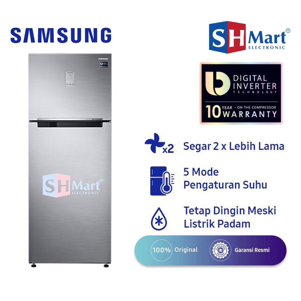 SAMSUNG KULKAS 2 PINTU RT46K6231S8 RT 46K6231S8 Twin Cooling Hemat Listrik (MEDAN)