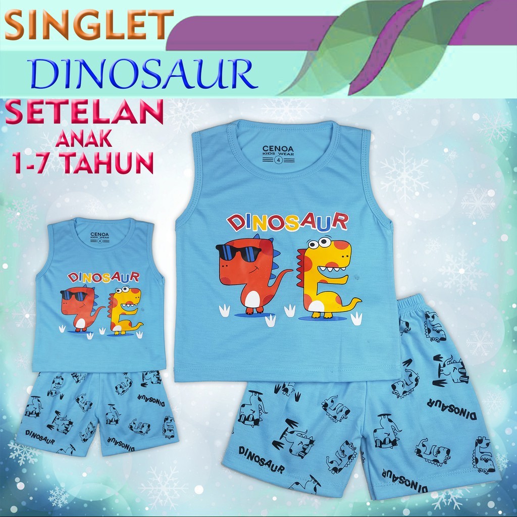 SETELAN SINGLET BAYI DAN ANAK PEREMPUAN 0-7 TAHUN