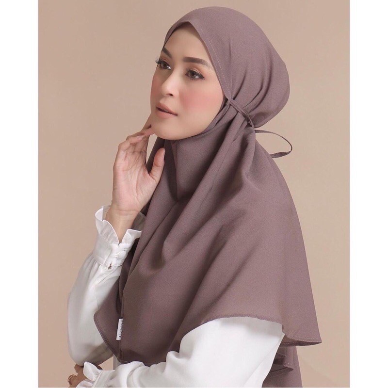 JILBAB INSTANT BERGO MARYAM JUMBO (LEBIH PANJANG)-FRAPPUCINO